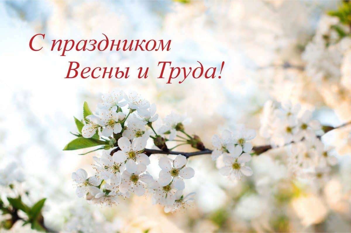 Поздравляем всех трудящихся с праздником Весны и Труда!